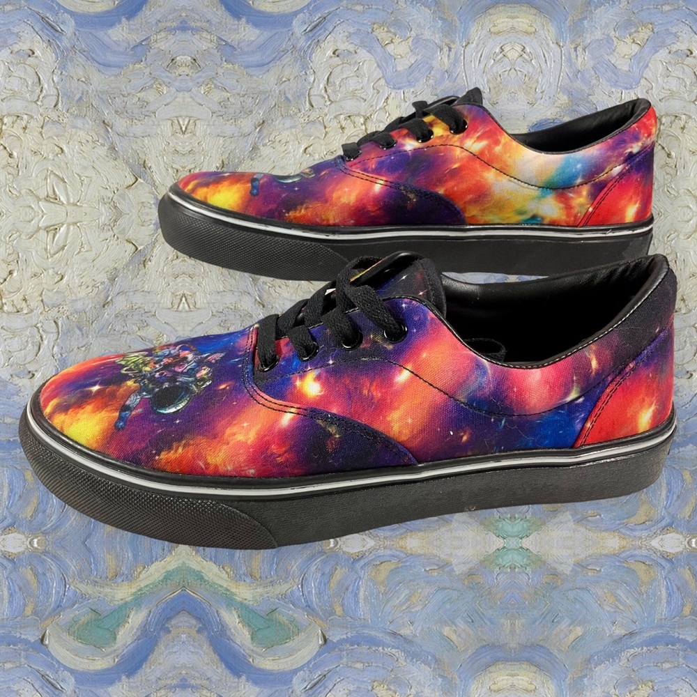 Amazing Colors & Print Quality. Unisex Men’s Size 7/Women’s 9 Low Top Lace Ups - Picture 8 of 14